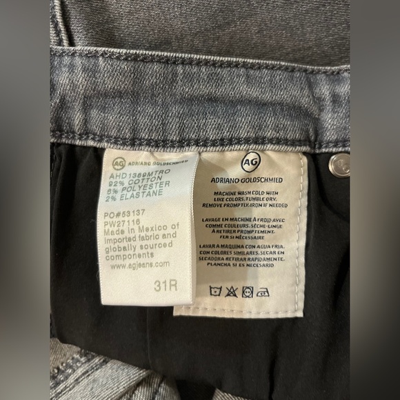 NWT AG Legging Ankle Super Skinny Jeans in Gray Size 31R - Picture 12 of 16